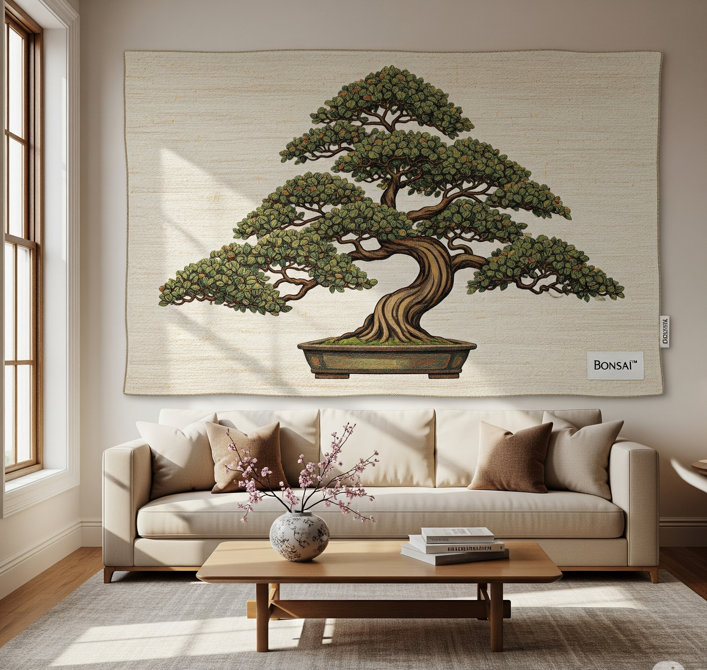Bonsai™ Handwoven Decorative Wall Hanging – Artisan Cotton & Wool Tapestry