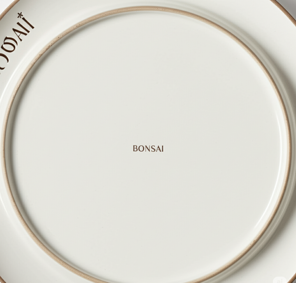 Bonsai™ Hand-Glazed Ceramic Dinner Plate Set – Artisan Stoneware Plates for Dining