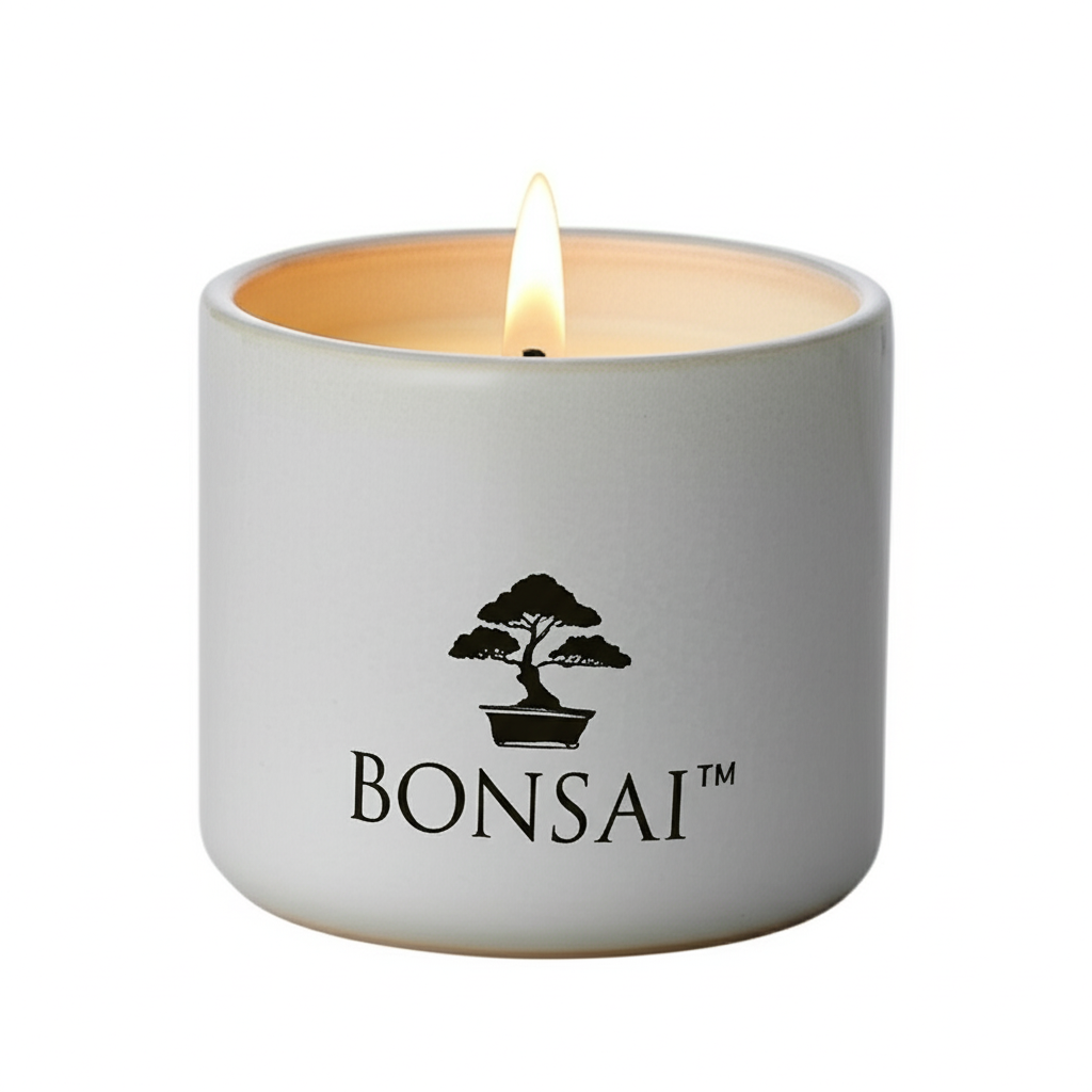 Bonsai™ Ceramic Scented Candle – Handcrafted Pottery Jar with Natural Relaxing Fragrance