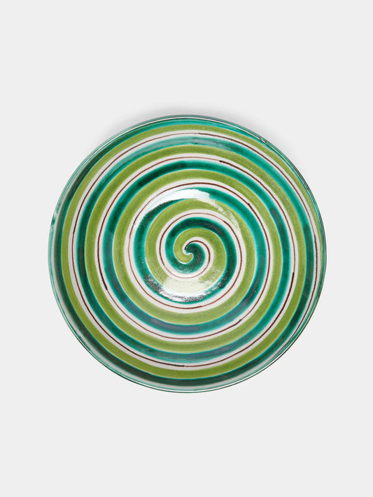 Vietri Hand-Painted Ceramic Salad Bowl – Green – 30cm 5