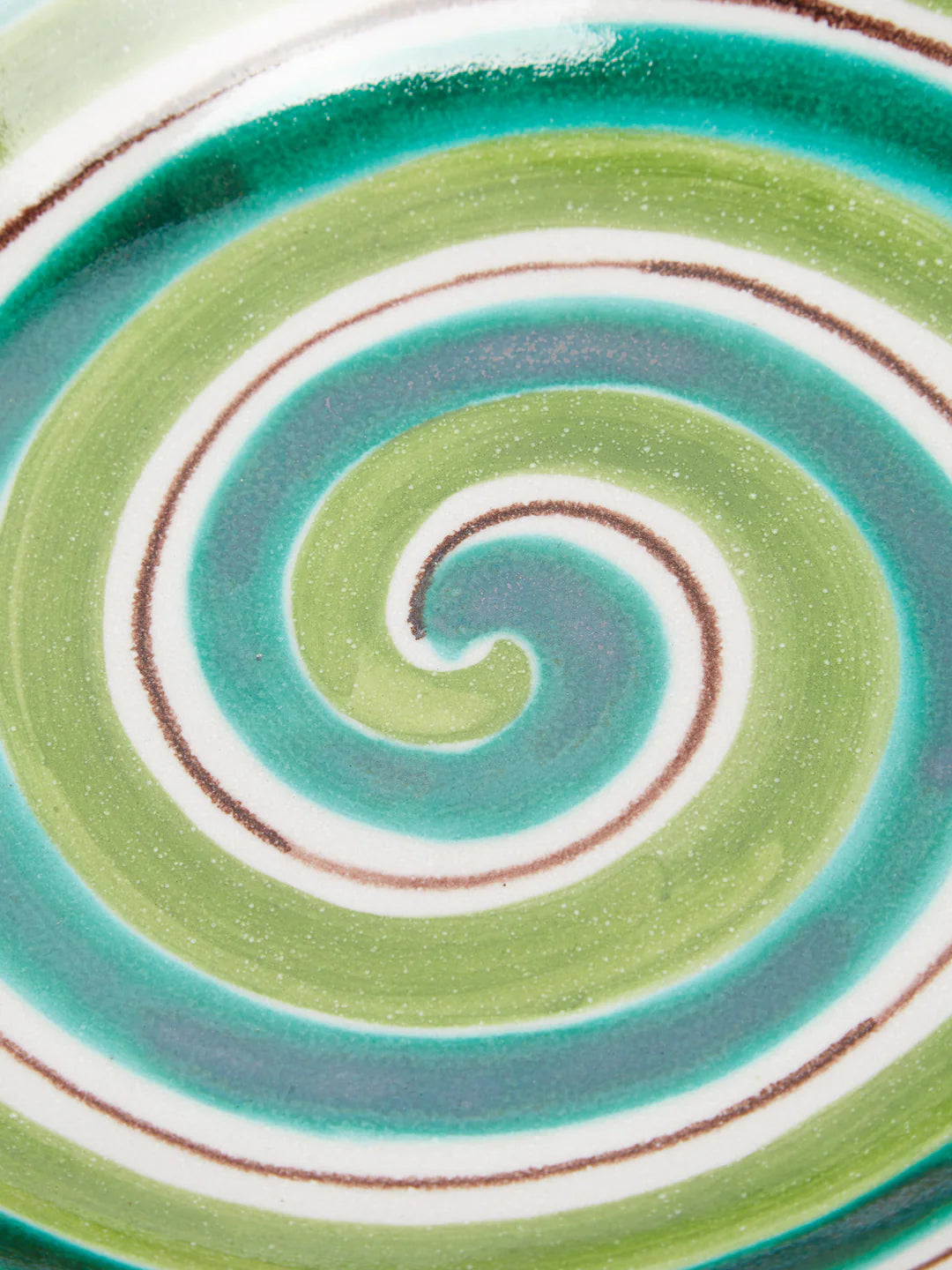 Vietri Hand-Painted Ceramic Salad Bowl – Green – 30cm 4